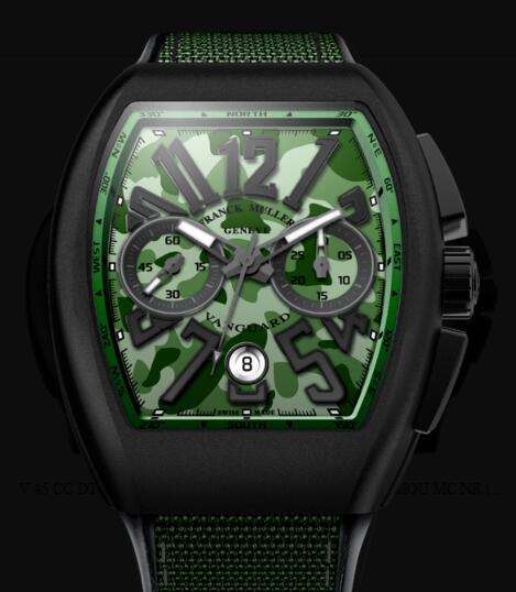 Review Franck Muller Vanguard Camouflage Review Replica Watch Cheap Price V 45 CC DT CAMOU NR MC (VE) - Click Image to Close